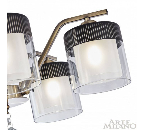 Люстра на штанге Arte Milano Napoli-2646 332646/5 AB+BK