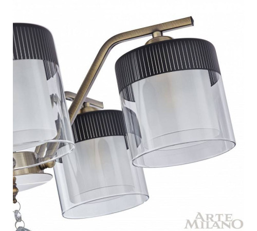 Люстра на штанге Arte Milano Napoli-2646 332646/5 AB+BK