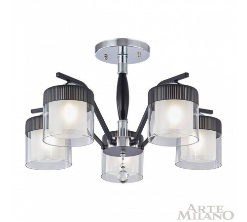 Люстра на штанге Arte Milano Napoli-2646 332646/5 CR+BK