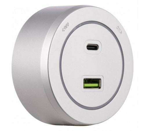 Розетка USB и type C на треке Arte Milano Am-track-sockets-39 399731TS/USB-Type-C Silver