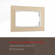 Рамка для двойной розетки Arte Milano am-503.02 503.02-double.shampan