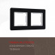 Рамка на 2 поста Arte Milano am-503.14 503.14-2.black