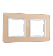 Рамка на 2 поста Arte Milano am-503.14 503.14-2.shampan