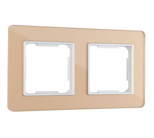 Рамка на 2 поста Arte Milano am-503.14 503.14-2.shampan