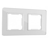 Рамка на 2 поста Arte Milano am-503.14 503.14-2.silver