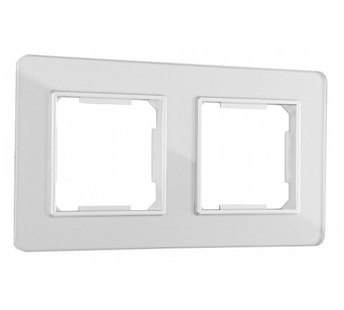 Рамка на 2 поста Arte Milano am-503.14 503.14-2.silver