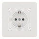 Розетка с заземлением и со шторкой Arte Milano SET16-1 SET16-1-40-1 white
