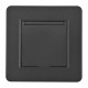 Розетка с заземлением и шторкой, с крышкой Arte Milano SET16-1 SET16-1-41-1 black