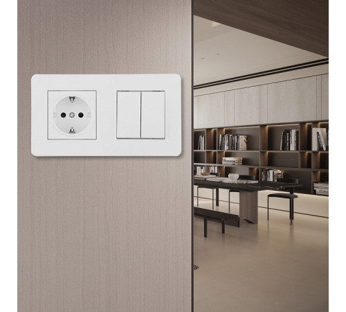 Блок с выключателями двухклавишными Arte Milano SET16-2 SET16-2-40-1-30-2 white