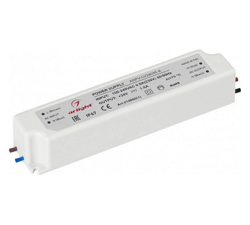 Блок питания Arlight ARPV-LV12020 12 В 20 Вт IP67 018980(1)