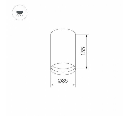 Основание светильника Arlight POLO-BASE-R100-12W белый 024251(1)
