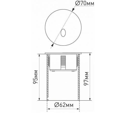 Встраиваемый светильник Arlight LT-GAP-R70-3W Warm3000 (WH, 30 deg) 025737