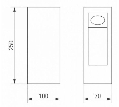 Наземный высокий светильник Arlight Mark 029975