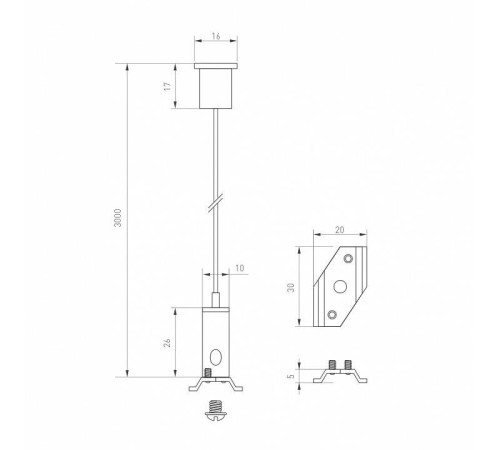 Подвес для трека Arlight MAG-25 033252