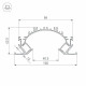 Профиль для карнизов Arlight ARH-DUAL 036364