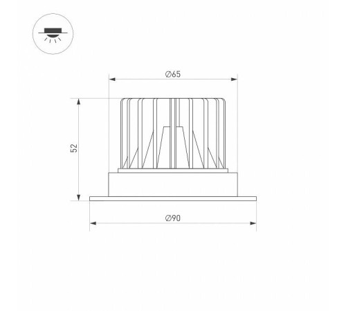 Встраиваемый светильник Arlight ATLAS 037060(1)