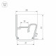 Профиль для контурной подсветки натяжного потолка Arlight STRETCH 040701