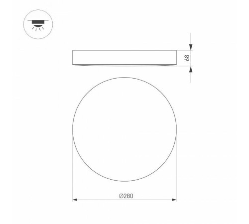Накладной светильник Arlight IM-FLOWER-EMERGENCY 041106