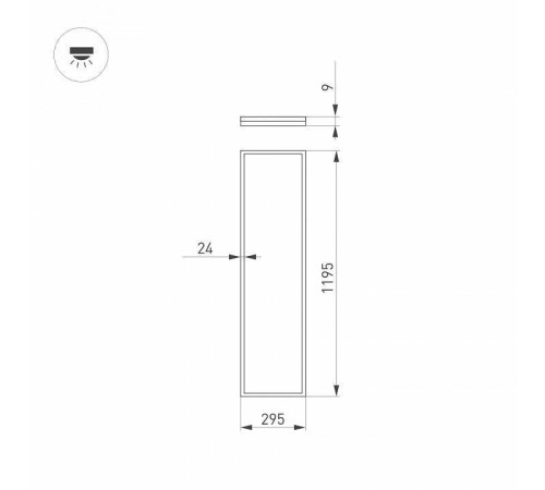 Светильник для потолка Армстронг Arlight DL-INTENSO 043558