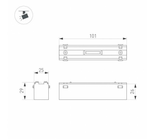 Накладной светильник Arlight MAG-VIBE 044415