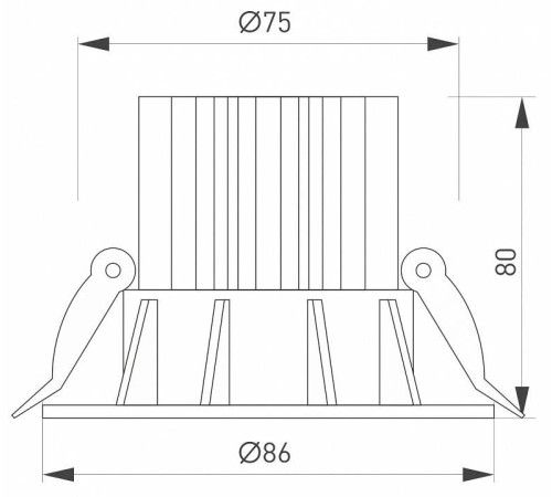 Встраиваемый светильник Arlight FOGGY 044626