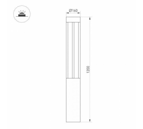 Наземный высокий светильник Arlight LGD-CASTELLO-BOLL 047686
