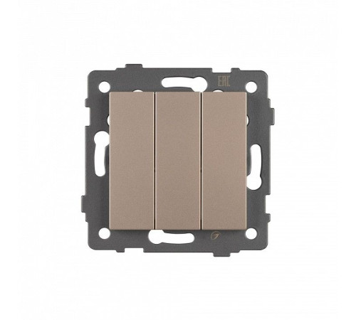 Выключатель трехклавишный без рамки Arlight SWT 049899