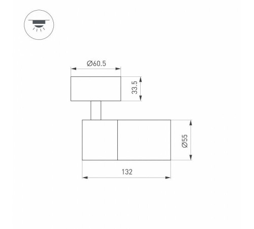 Спот Arlight SP-ARTEMIS-SURFACE-FLAP-R55-12W 051791