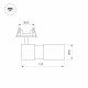Встраиваемый светильник на штанге Arlight LGD-ARTEMIS-BUILT-FLAP-R55-12W 051795