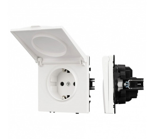 Розетка влагозащищенная с заземлением с крышкой, без рамки Arlight SCT 054280