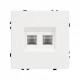 Розетка двойная Ethernet RJ-45 без рамки Arlight SCT 054312