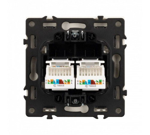 Розетка двойная Ethernet RJ-45 без рамки Arlight SCT 054314