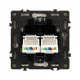 Розетка двойная Ethernet RJ-45 без рамки Arlight SCT 054314