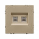 Розетка двойная Ethernet RJ-45 без рамки Arlight SCT 054314