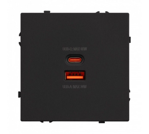Розетка 2хUSB type A и C без рамки Arlight SCT 054317