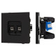 Розетка двойная Ethernet RJ-45 и со шторками, без рамки Arlight SCT-TENDO 054595