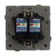 Розетка двойная Ethernet RJ-45 и со шторками, без рамки Arlight SCT-TENDO 054595