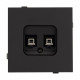 Розетка двойная Ethernet RJ-45 и со шторками, без рамки Arlight SCT-TENDO 054595