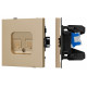Розетка двойная Ethernet RJ-45 и со шторками, без рамки Arlight SCT-TENDO 054596