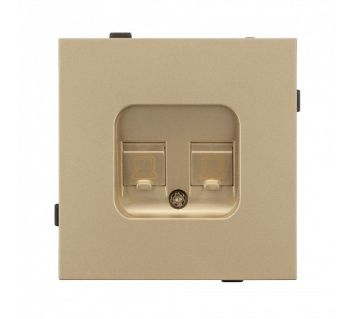 Розетка двойная Ethernet RJ-45 и со шторками, без рамки Arlight SCT-TENDO 054596