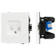 Розетка двойная Ethernet RJ-45 и со шторками, без рамки Arlight SCT-TENDO 054598