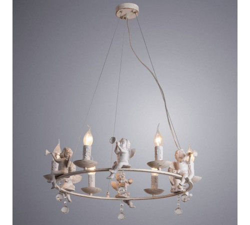 Подвесная люстра Arte Lamp Amur 6 ламп A1133SP-6WG