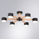 Потолочная люстра Arte Lamp TENDA 6 ламп A1624PL-6BK