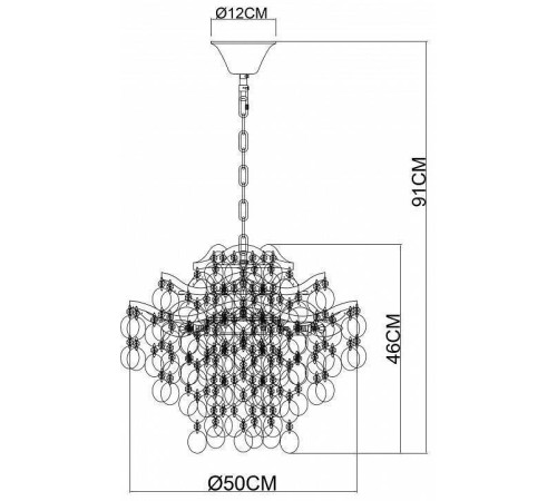 Подвесная люстра Arte Lamp Pipirima 6 ламп A4065SP-6SG