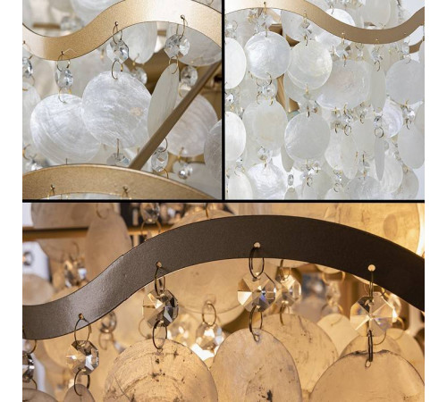 Подвесная люстра Arte Lamp Pipirima 9 ламп A4065SP-9SG