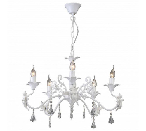 Подвесная люстра Arte Lamp Angelina 5 ламп A5349LM-5WH