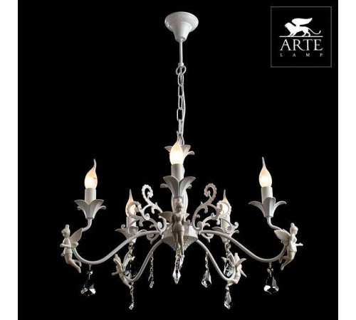 Подвесная люстра Arte Lamp Angelina 5 ламп A5349LM-5WH