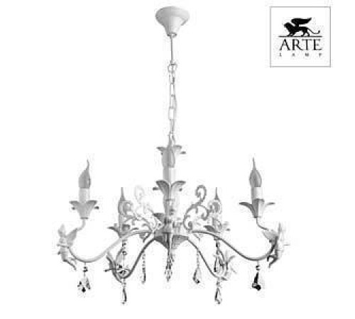 Подвесная люстра Arte Lamp Angelina 5 ламп A5349LM-5WH