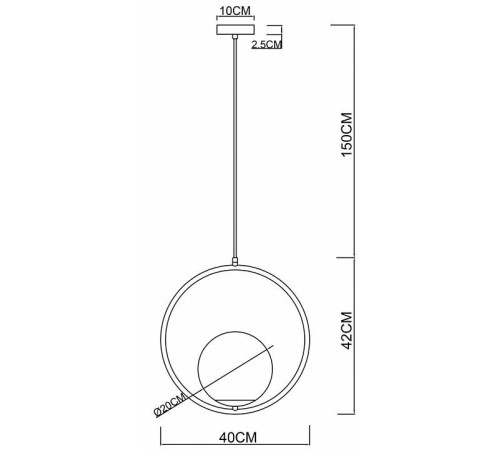 Подвесной светильник Arte Lamp Matisse A7742SP-1AB