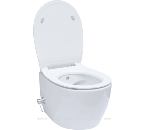 Унитаз подвесной Allen Brau FANTASY Rimless с гигиеническим душем 510x363 мм белый 4.11HC1.20